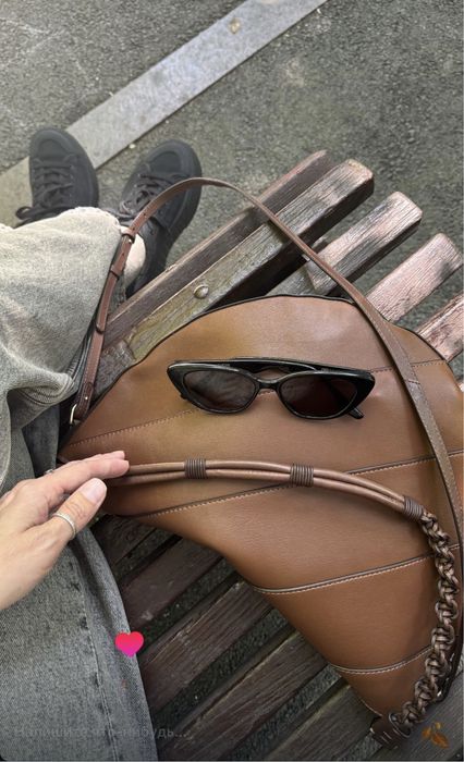 Сумка Massimo Dutti кожаная