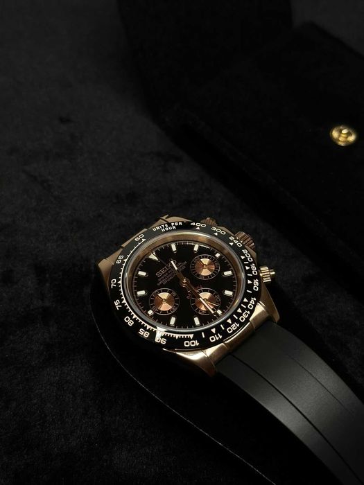 ceas seiko mod daytona rose
