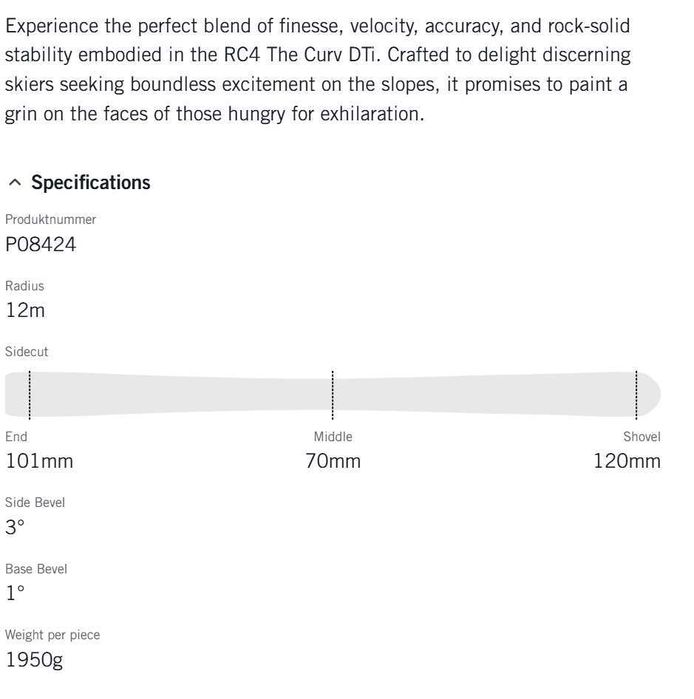 Нови Ски Fischer The Curv DTI AR сини/червени 157 см 2025/26