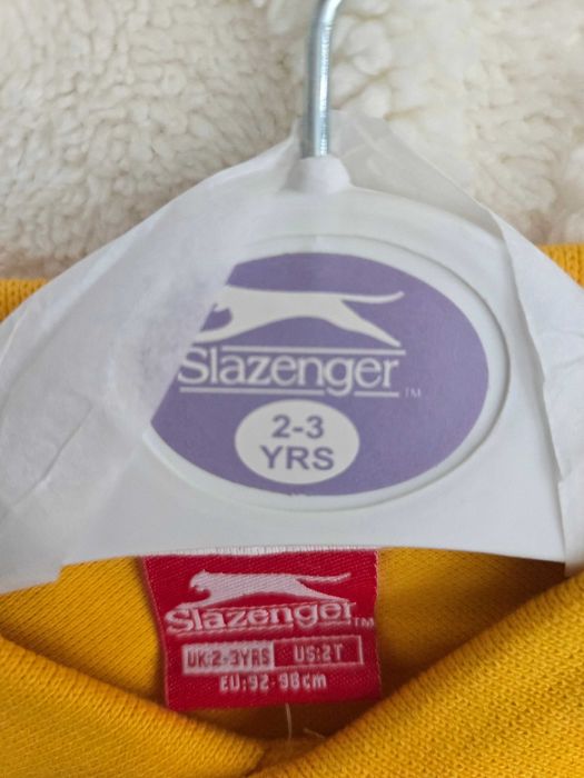 Детска тениска с яка Slazenger