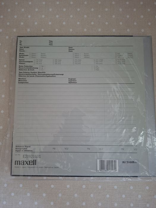 Banda magnetofon Maxell XLI 35-180B Noua 26cm