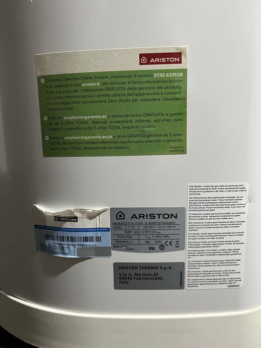 Boiler Ariston Nuos EVO A+ 110 WH – aproape nou, negociabil