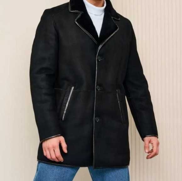 Дубленка мужская зимняя натуральная овчина