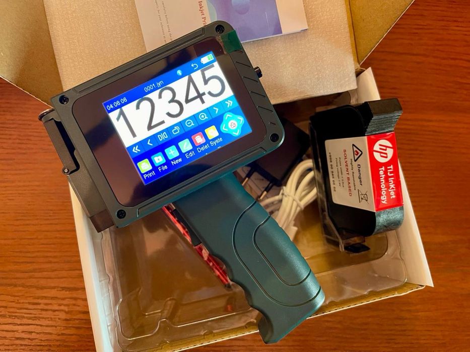 Маркиратор каплеструйный ручной дата сана датер QR штрих код принтер