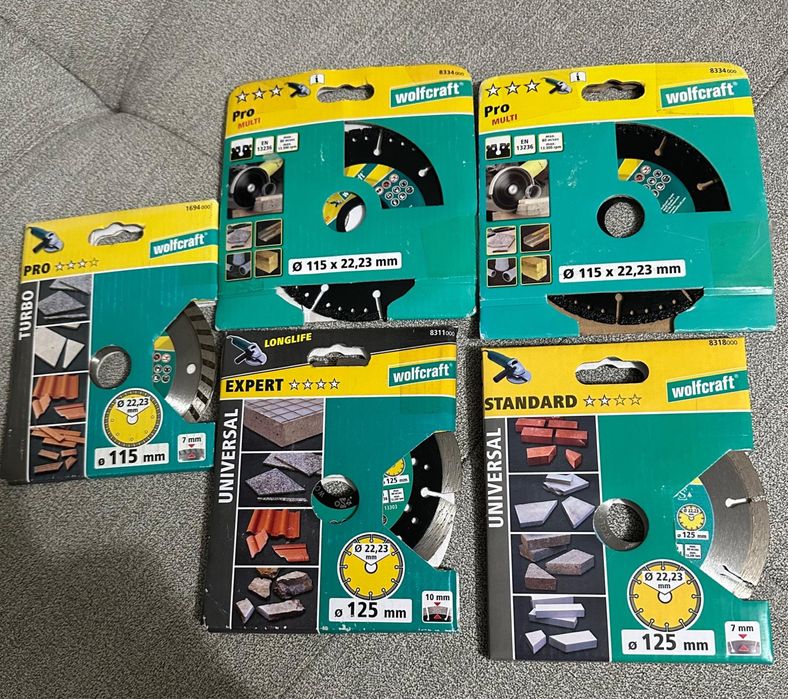 Discuri diamant, 125mm, Wolfcraft! Diverse modele la super pret