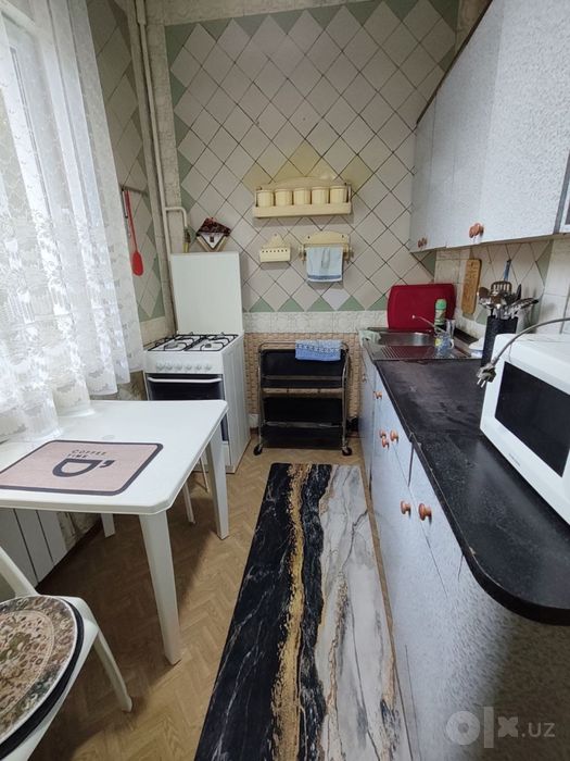 Аренда 1в2 квартира с обстановкой. Карасу-1,Дуньё,базарчик,209 школа.