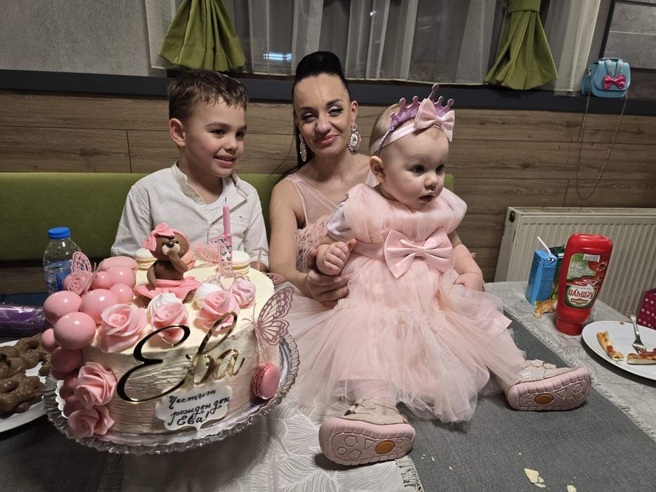 Рокличка в розова 18-24 месеца