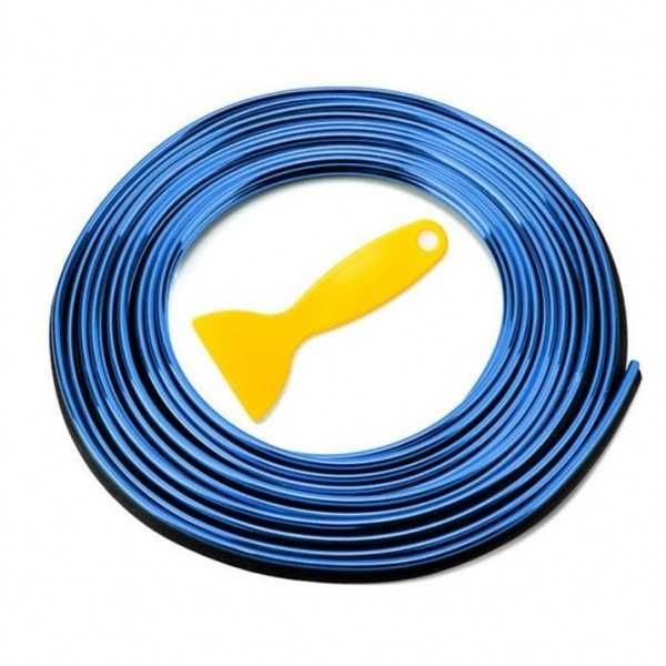 Декоративна лайсна за интериор на кола, червена или синя