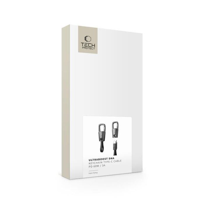 Tech-Protect UltraBoost DNA Type-C Кабел Ключодържател PD 60W / 3A