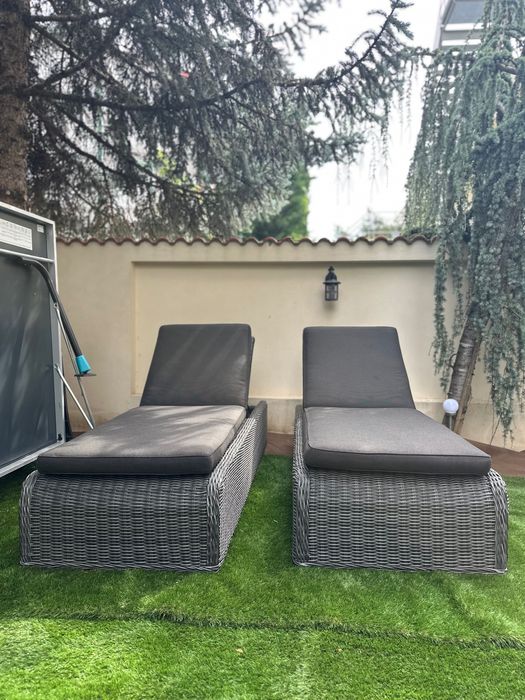 Șezlong premium JUTLANDIA TAMBOHOUSE – 76x206 cm – gri