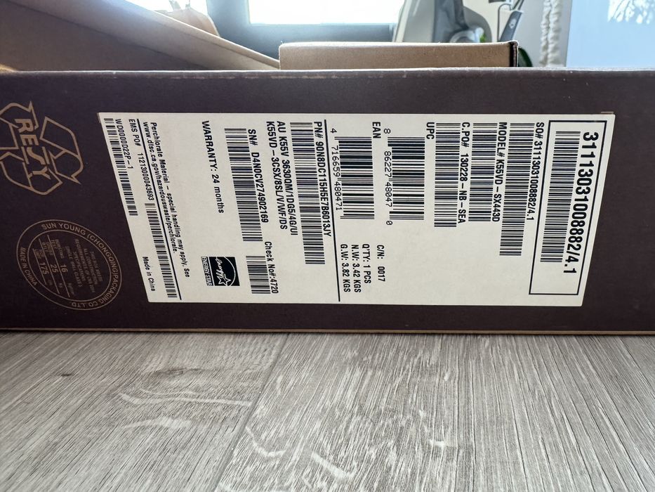 Laptop asus k55v