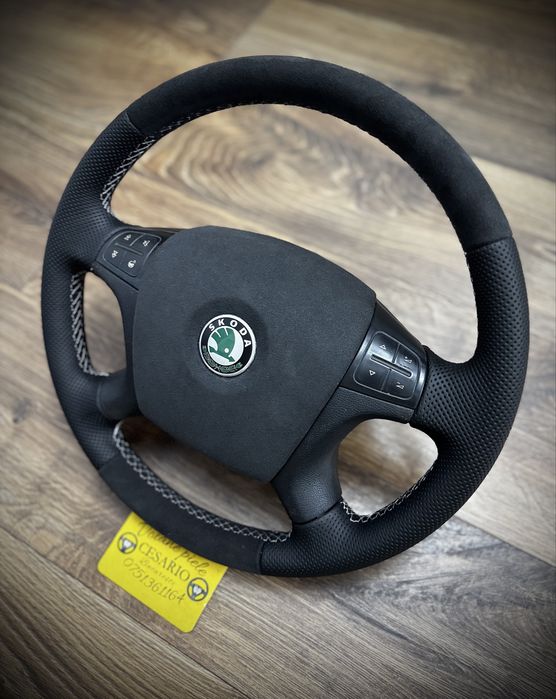 Volan piele naturala Nappa Skoda Octavia 2 Non Facelift 2004-2008