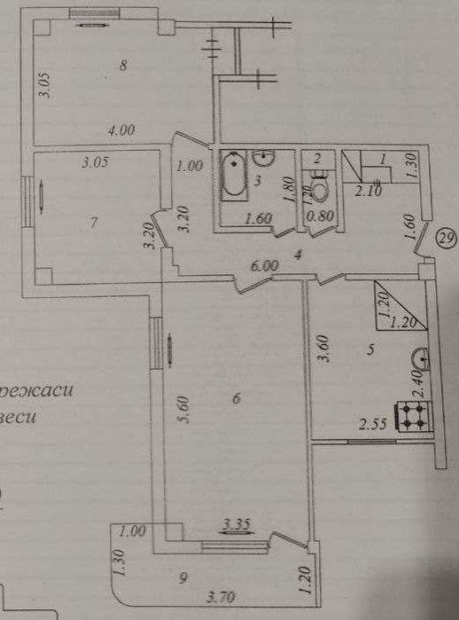 Продам 3х комнатную квартиру Тузель-2 кв.