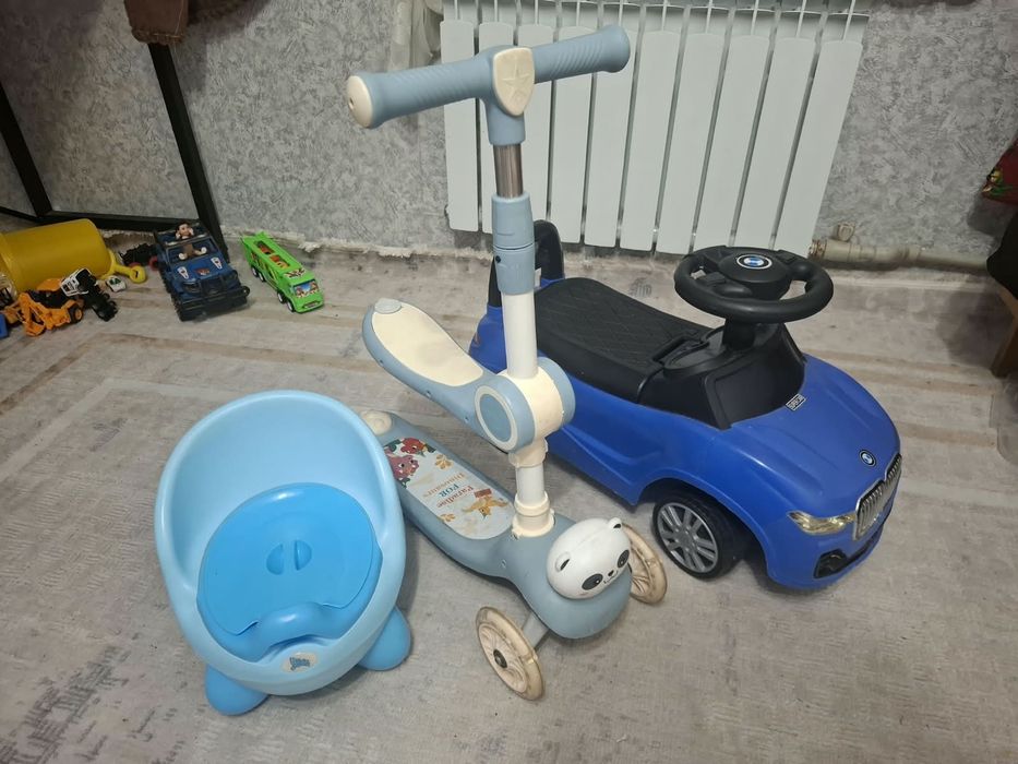 Толокар БМВ, самакат, горшок