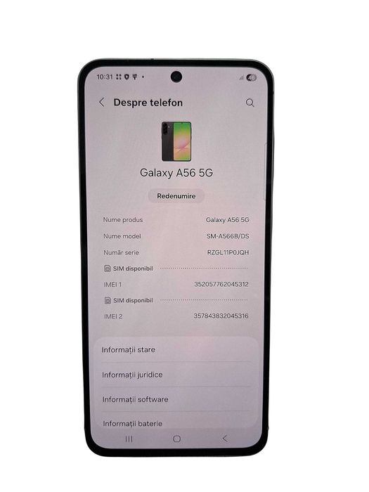 Samsung A56 128Gb / Amanet Cashbook Braila Viziru