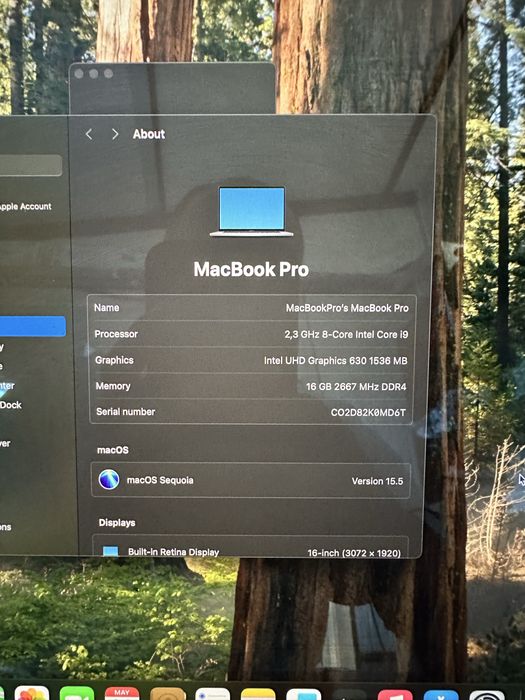 Macbook pro 16 inch 2019 touch bar i9 16gb 1 tb radeon pro 5500’