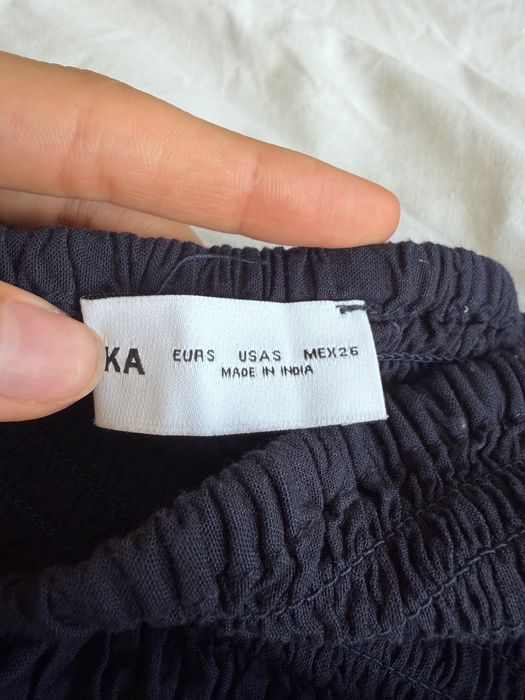 Синя къса пола BERSHKA