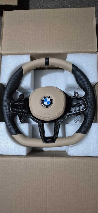 Volan Volane Custom Carbon Piele Perforata Multifunctional Desing Preium & Calitate Superioara BMW seria G20 G22 G26 G30 G31 G11 G12 G14 G02 G05 G06