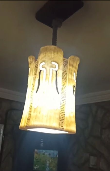Люстра ручная работа.