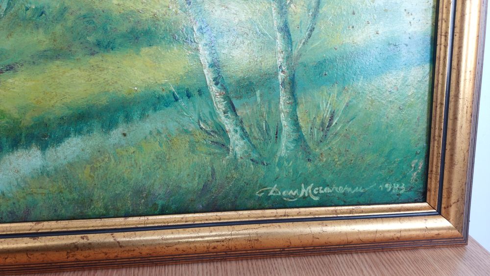 Tablou pictat in ulei pe carton