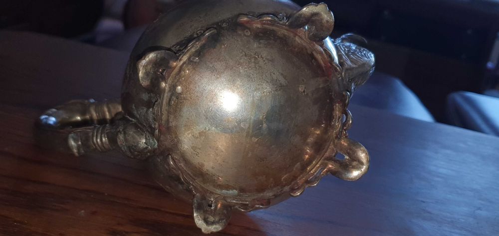 Антикварен посребрен чайник E.S.P.N.A1 Sheffield Англия отличен