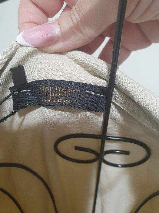 Риза рокля нюд цвят, размер L, с  етикет