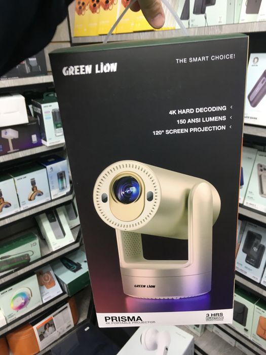 4K Portable портативный проектор green lion