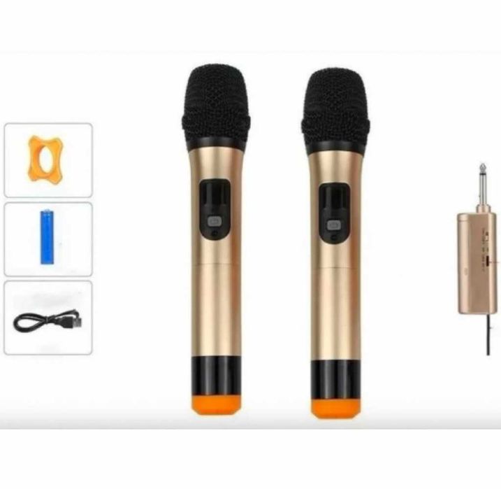 Комплект от 2 бр. безжични микрофони с дисплей WVNGR WG-200II