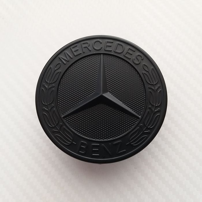 Черен гланц тип емблема за Мерцедес за преден капак тапа Mercedes -Ben