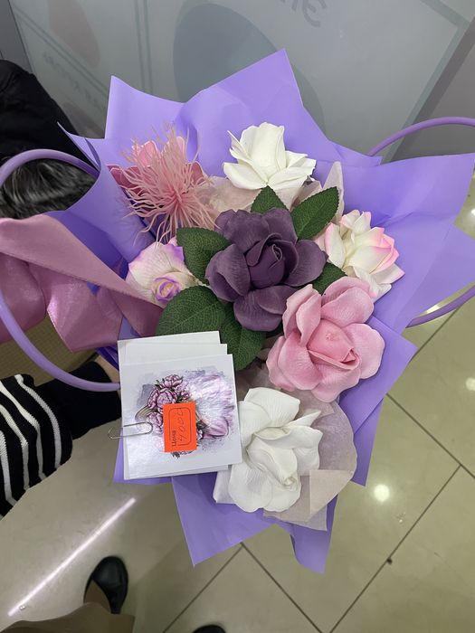 Цветы из мыла. Букет