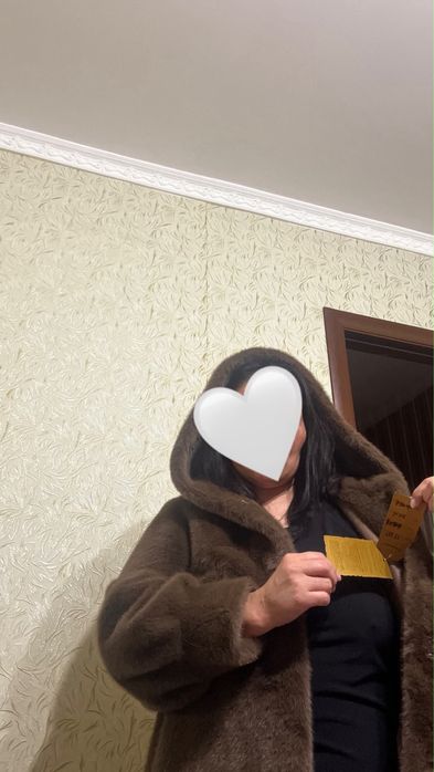 Шуба осенний коричневый