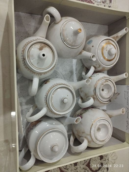 Новые(пайдаламбаган) Антиквариат чайники производства СССР,.