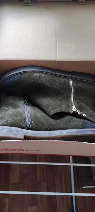 Замшевые полуботинки