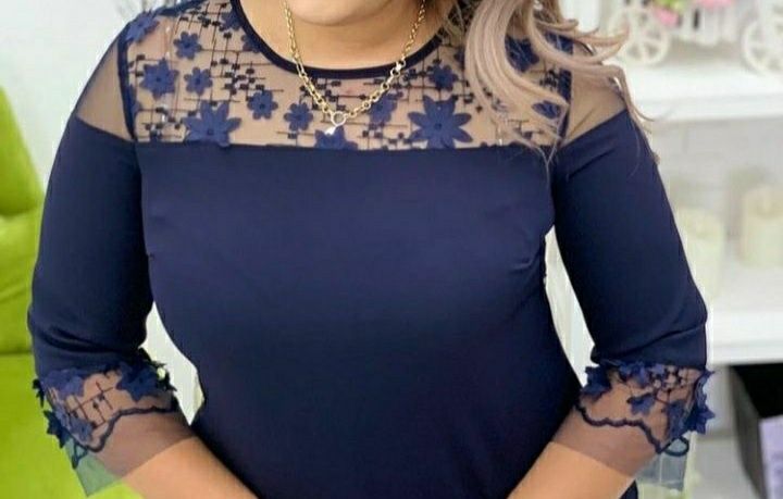 Чёрное длинное платье