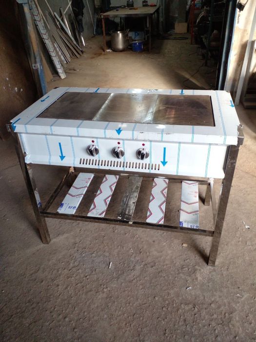 Газ плита из нержавейки поднимаем заказ