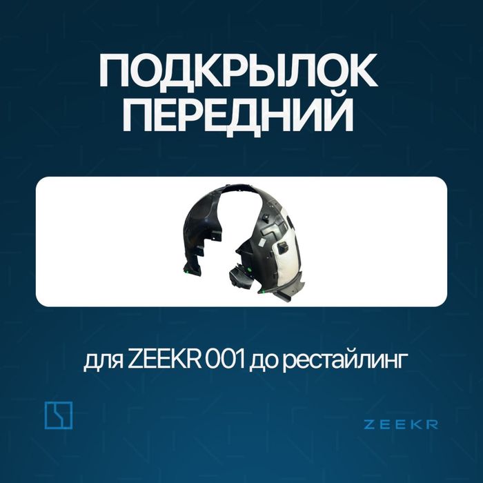 Передний подкрыльник для Zeekr 001 до рестайлинг / zeekr zapchast