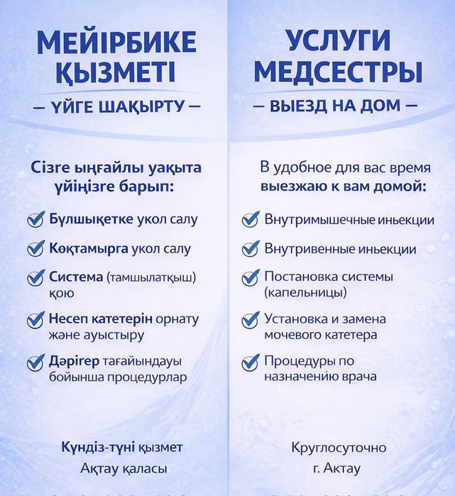 Услуги медсестры на дом