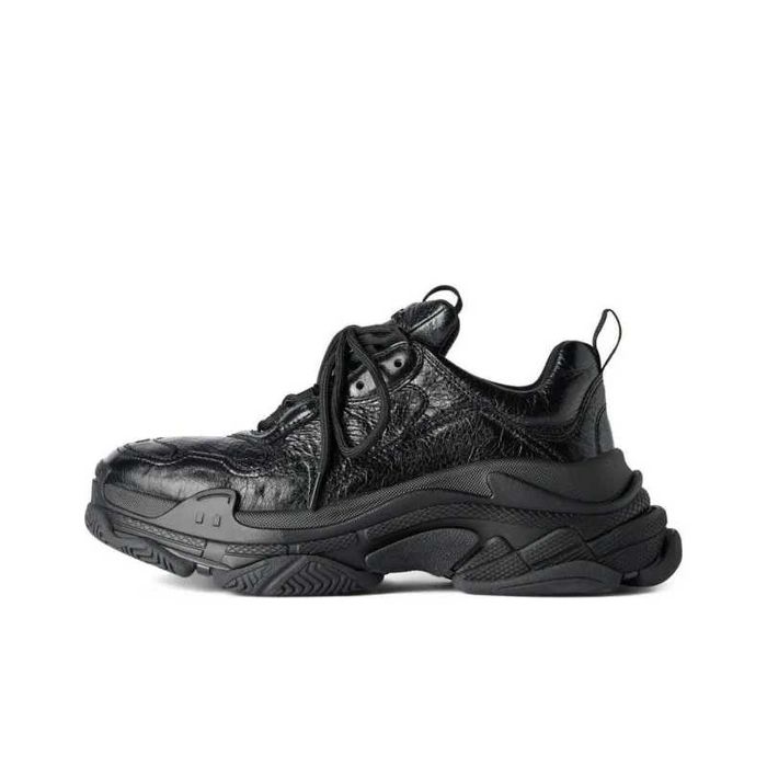 Мъжки маратонки Balenciaga Triple S черни кожени 167