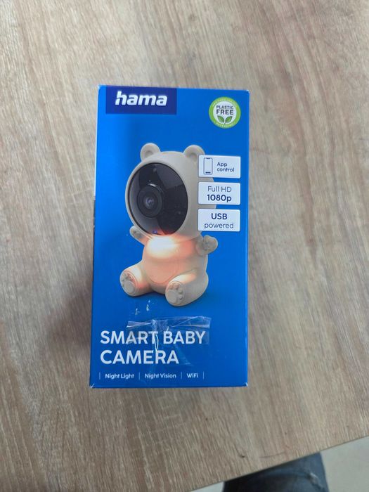 Cameră de supraveghere Hama 176673, Full HD, audio bidirecțional, infraroșu, 8x4.5x12cm