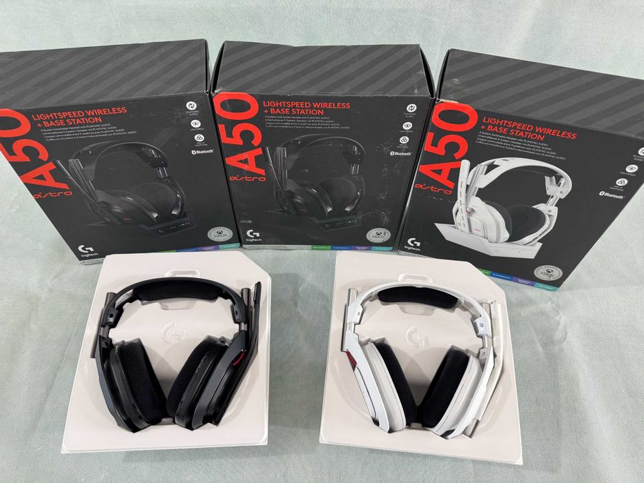 Слушалки - Logitech Astro A50 Wireless + Base Station (939-002224) Gen 5