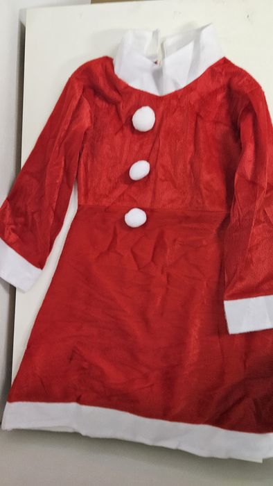 Коледни роклички с шапки, два размера