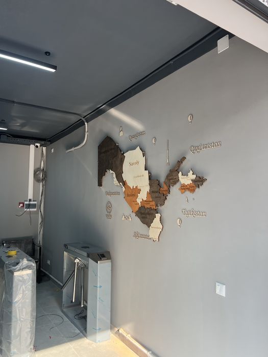 3d O’zbekiston xaritasi, Yogochli xarita, 3д Карта Узбекистана