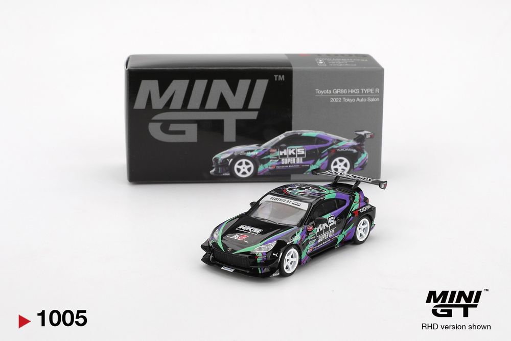 модель MINI GT Toyota GR86 HKS TYPE R 2022 Tokyo Auto Salon