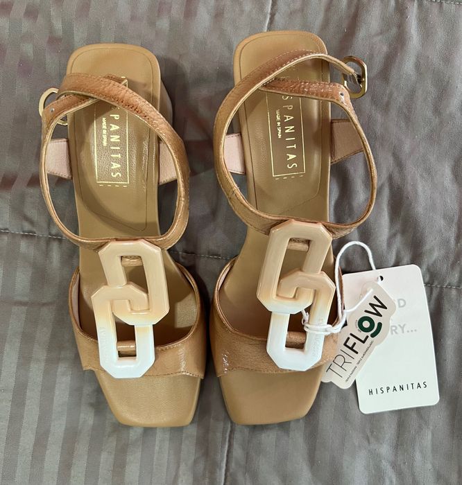 Sandale elegante maro/crem Hispanitas