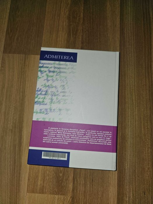 Teste de Fizică Admitere Politehnica 2020 – stare impecabilă