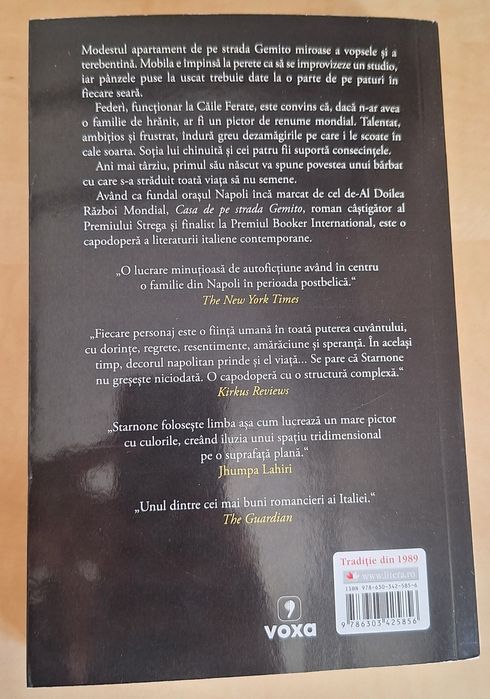 Vând carte noua: Casa de pe strada Gemito-Domenico Strarnone