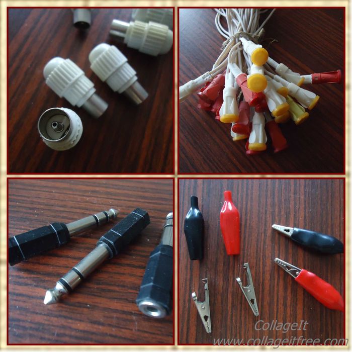 Букси за телевизор, букси за кабел, конектор, гумен банан щекер.