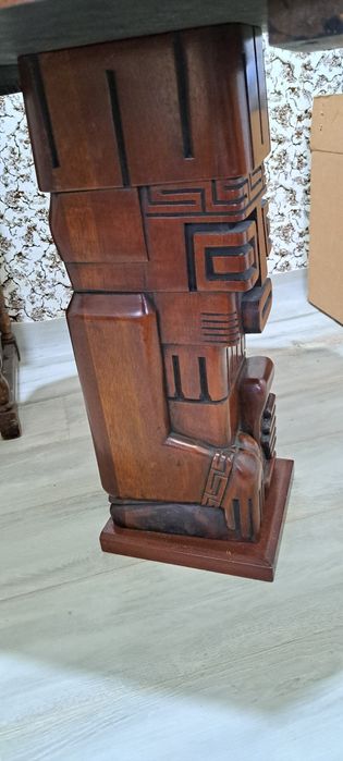 Дървена маса за шах