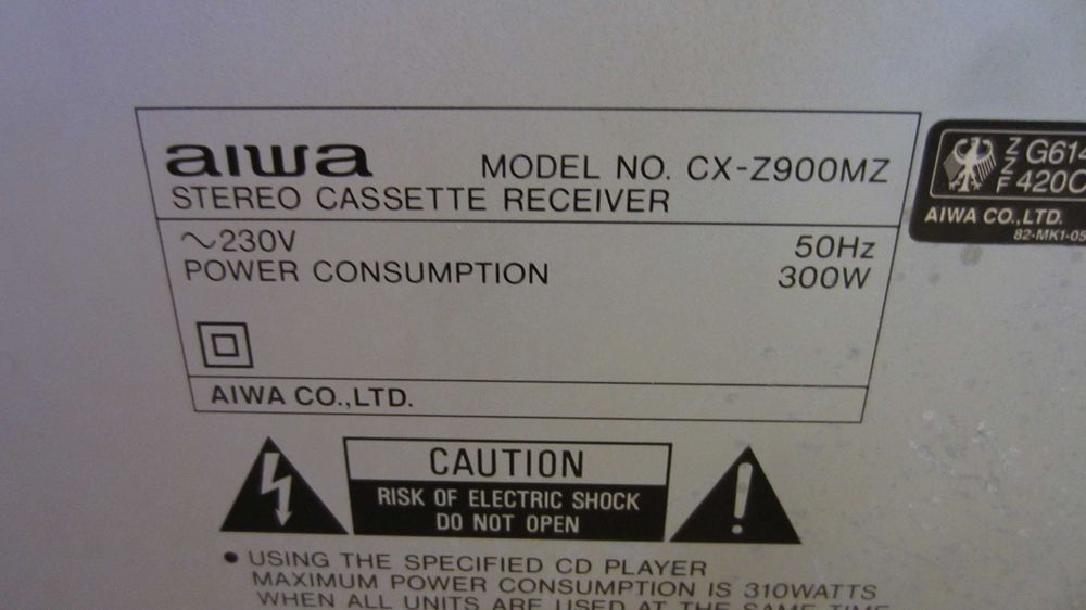 Класическа Midi HiFi стерео система Aiwa CX-Z900M