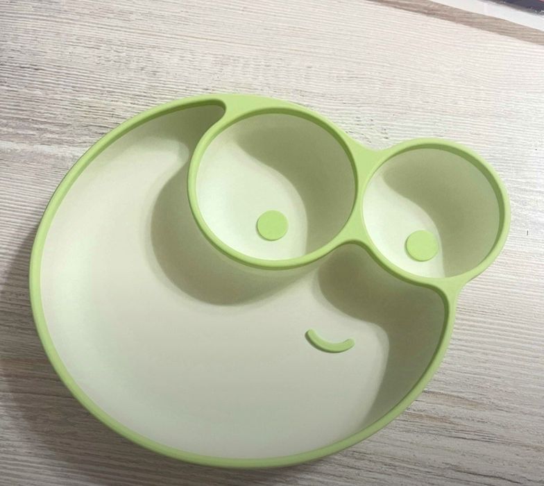 Детская силиконовая тарелочка